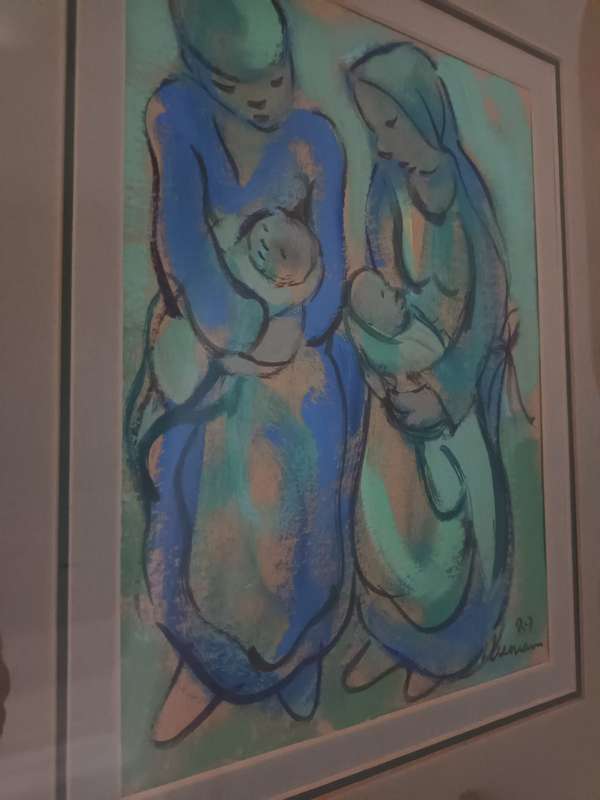 Niemann: Mixed media of two mothers nursing their children