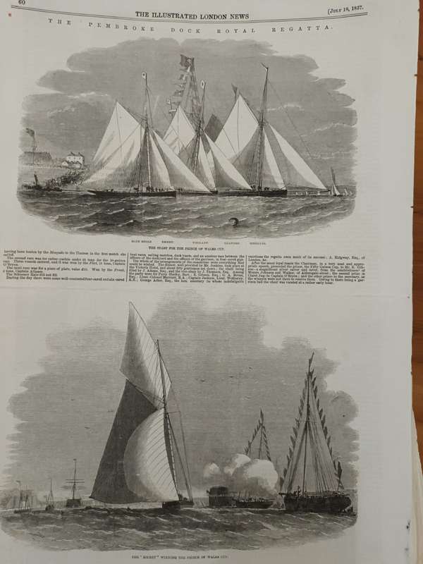 Large collection of loose leaves from Illustrated London News, 1850s