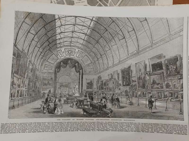 Large collection of loose leaves from Illustrated London News, 1850s