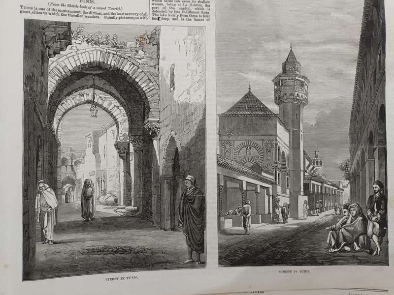 Large collection of loose leaves from Illustrated London News, 1850s
