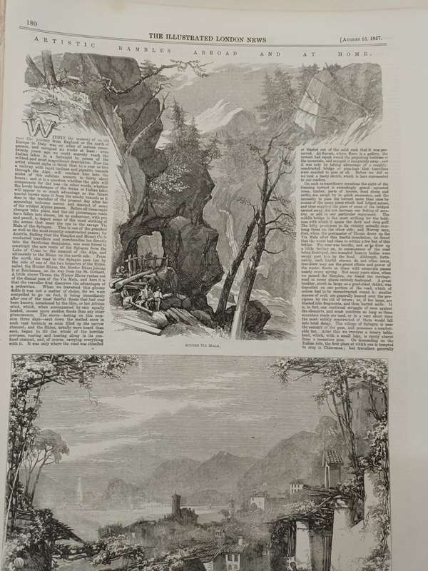 Illustrated London News, European (mostly French) scenes, 1850s, wood-engravings