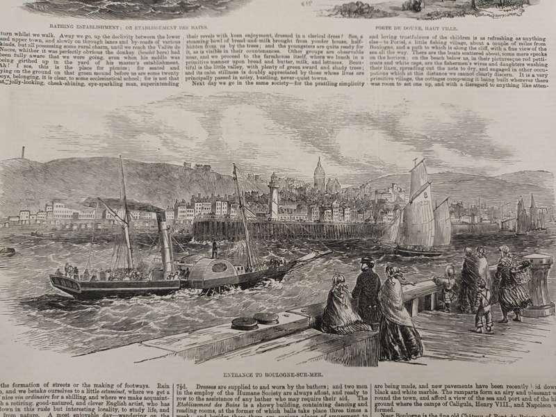 Illustrated London News, European (mostly French) scenes, 1850s, wood-engravings