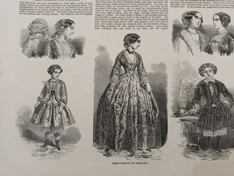 Illustrated London News, European (mostly French) scenes, 1850s, wood-engravings
