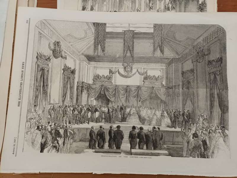 Illustrated London News, European (mostly French) scenes, 1850s, wood-engravings