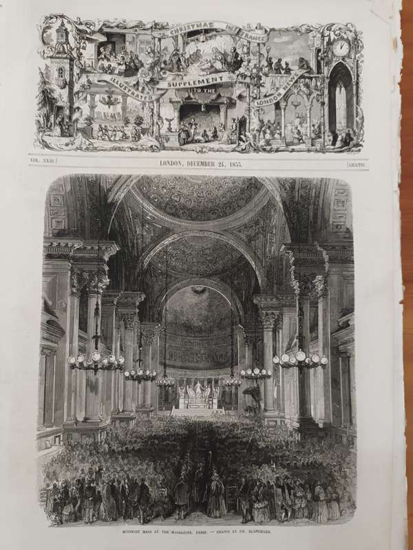 Illustrated London News, European (mostly French) scenes, 1850s, wood-engravings