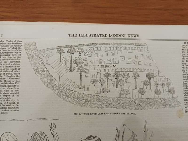 Illustrated News, loose leaves, 1850s, wood engraved illustrations: Antiquities