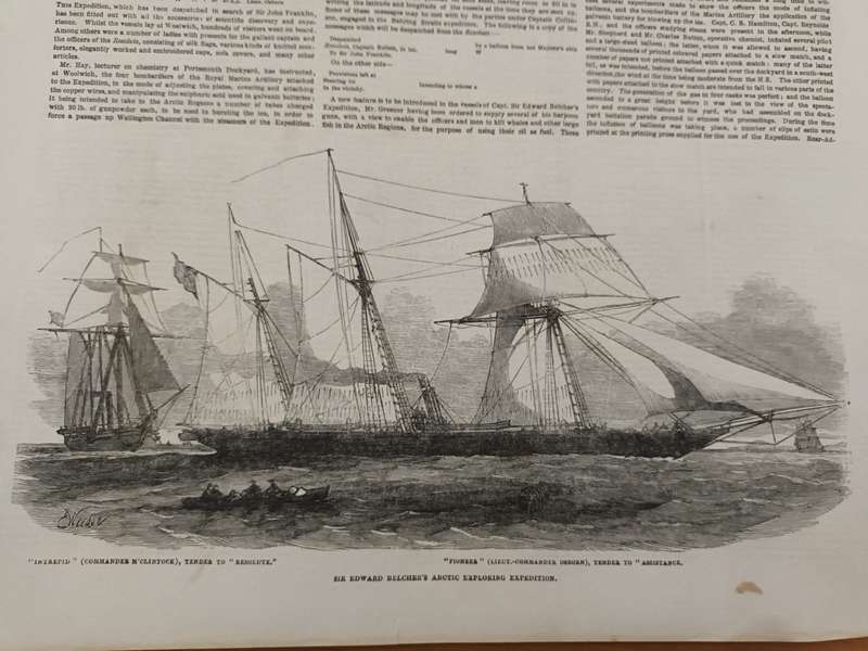Search for John Franklin. Arctic Exploration North-West Passage. Illustrated London News 1850s