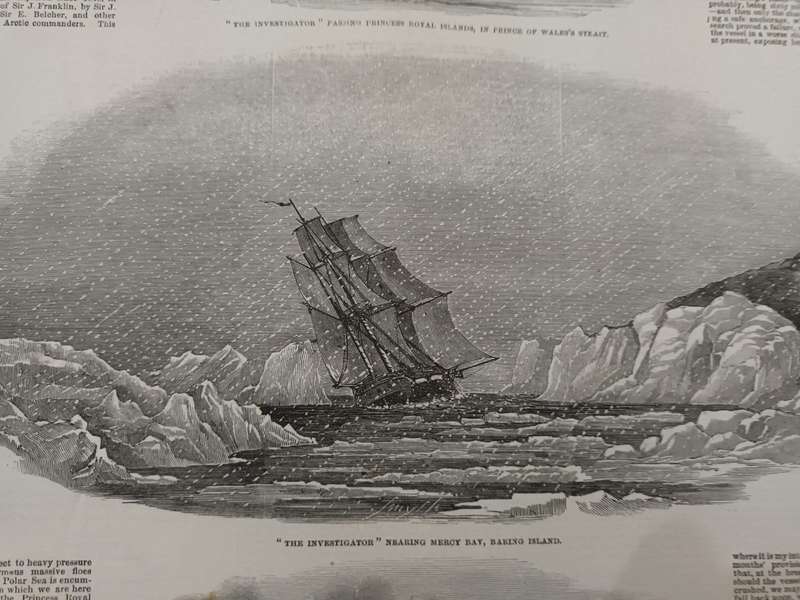Search for John Franklin. Arctic Exploration North-West Passage. Illustrated London News 1850s