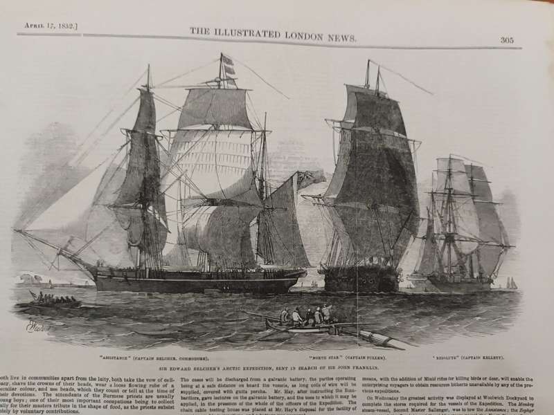 Search for John Franklin. Arctic Exploration North-West Passage. Illustrated London News 1850s