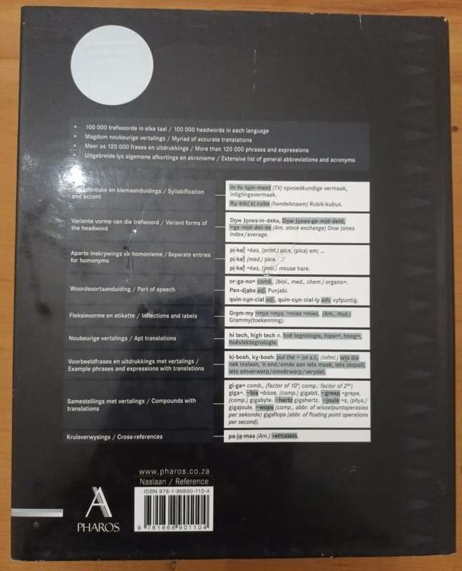 Pharos Afrikaans-Engels / English-Afrikaans Woordeboek / Dictionary