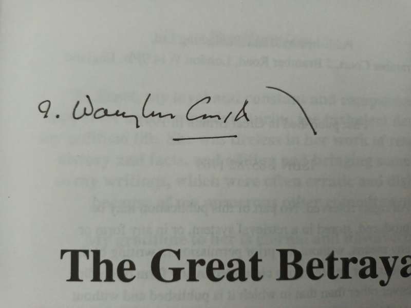 Ian Smith, The Great Betrayal SIGNED BY THE AUTHOR