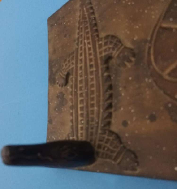 Vintage African carved wooden zoomorphic clothes hanger