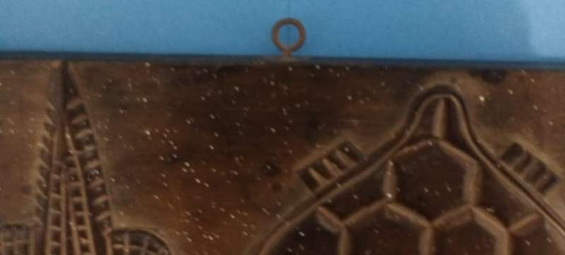 Vintage African carved wooden zoomorphic clothes hanger