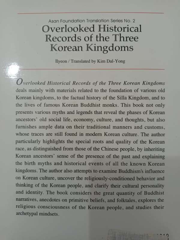 Overlooked Historical Records of the Three Korean Kingdoms