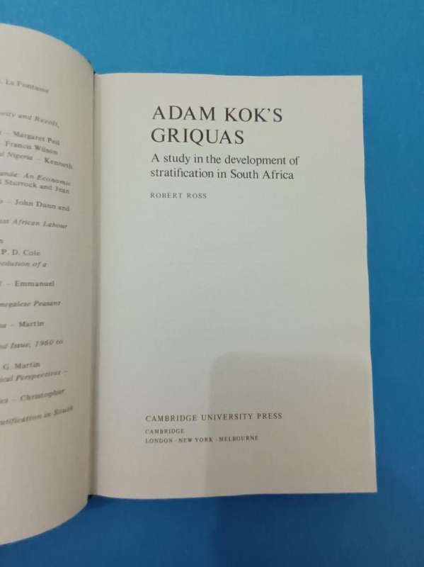 Adam Kok's Griquas (Robert Ross)