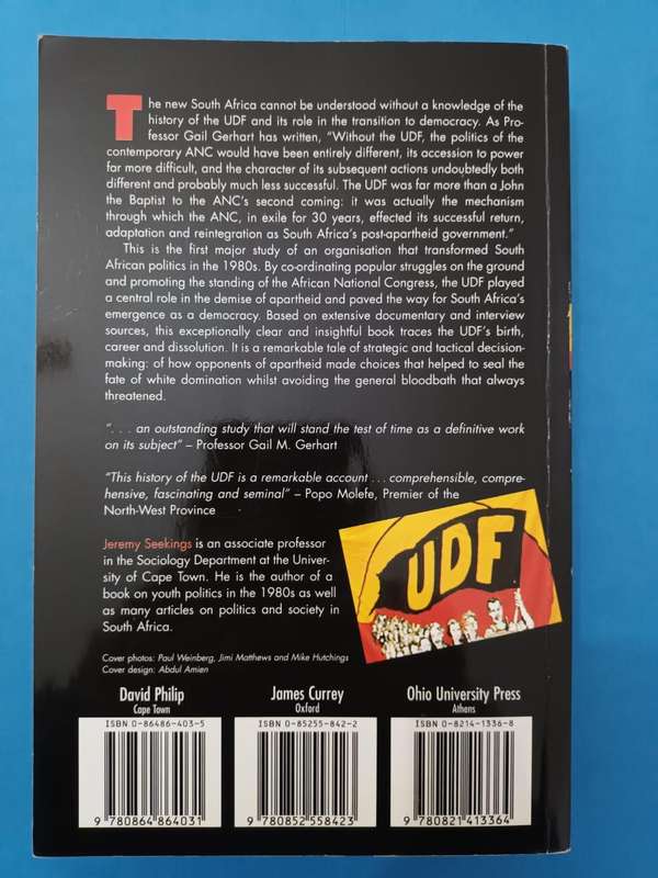 The UDF: History of the United Democratic Front in South Africa 1983 - 1991
