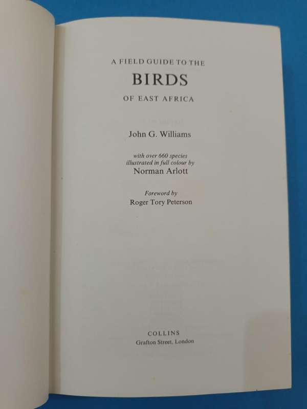 Field Guide to the Birds of East Africa (Williams and Arlott)