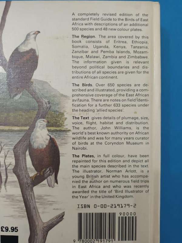Field Guide to the Birds of East Africa (Williams and Arlott)