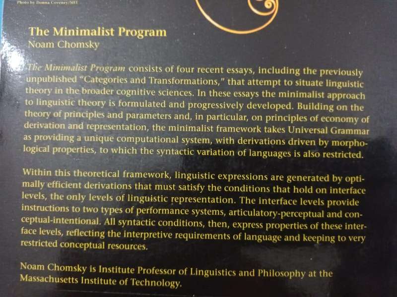 Noam Chomsky, The Minimalist Program
