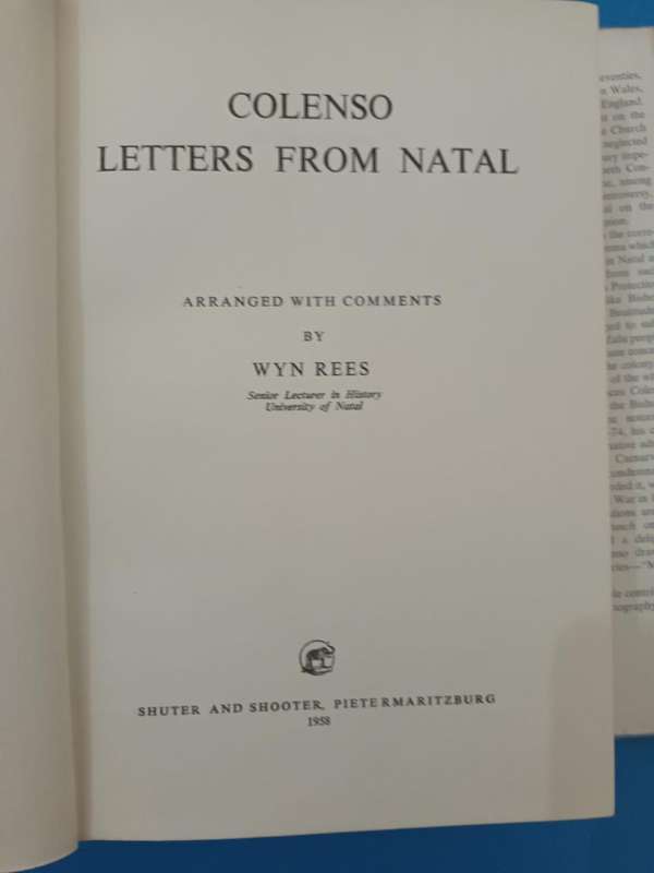 Colenso Letters from Natal (Frances Colenso)