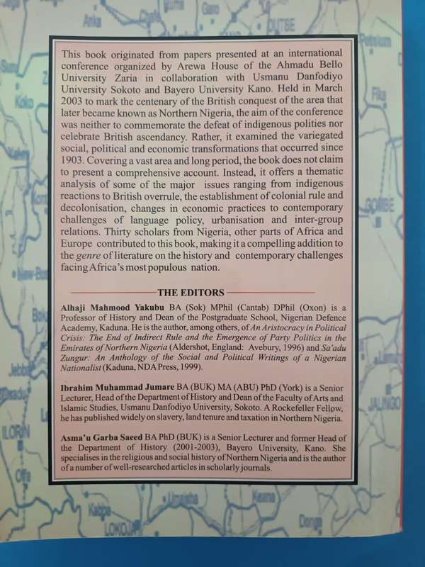 Northern Nigeria: a Century of Transformation, 1903 - 2003