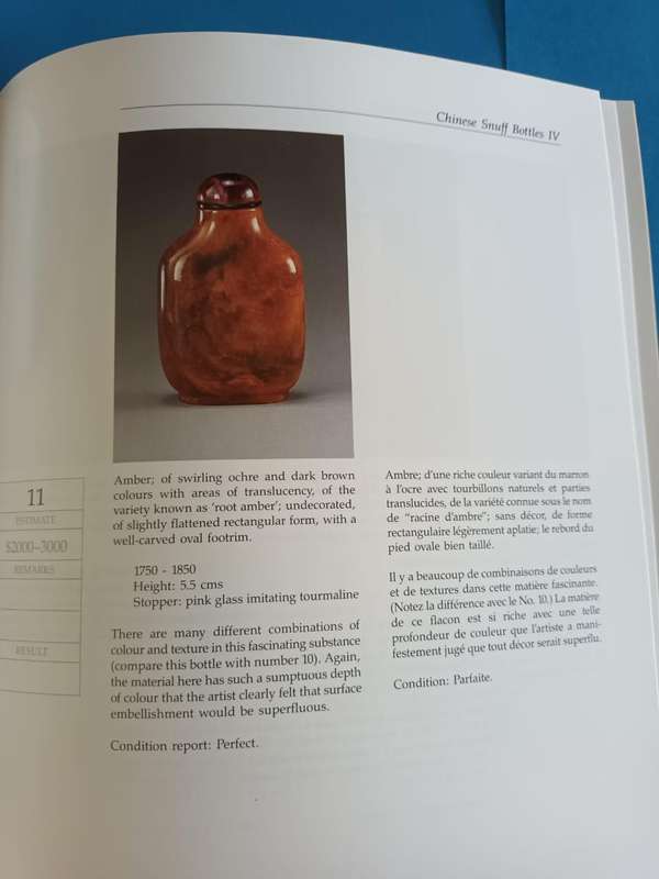 Robert Hall (sumptuous auction catalogue), Fine Chinese Snuff Bottles, 1991