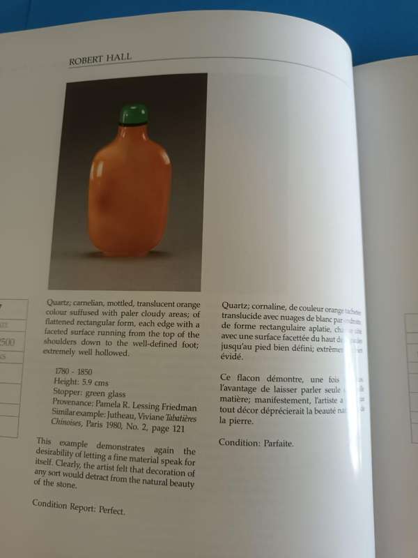 Robert Hall (sumptuous auction catalogue), Fine Chinese Snuff Bottles, 1991