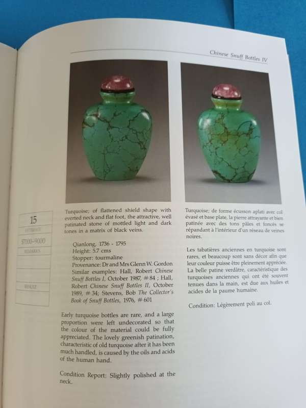 Robert Hall (sumptuous auction catalogue), Fine Chinese Snuff Bottles, 1991