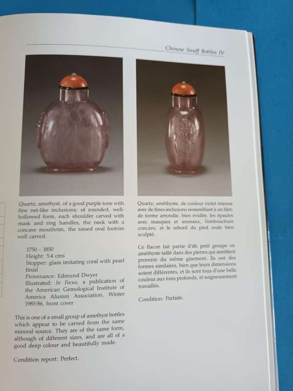 Robert Hall (sumptuous auction catalogue), Fine Chinese Snuff Bottles, 1991