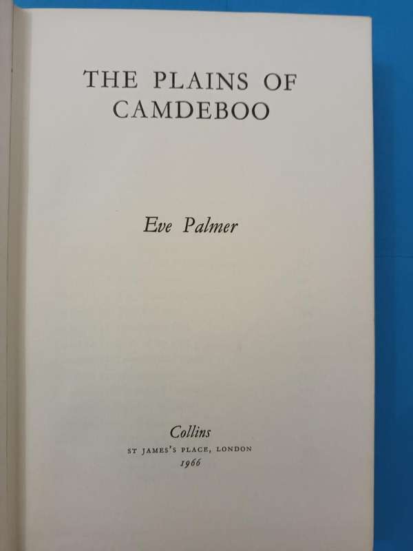 Eve Palmer, The Plains of Camdeboo, 1st edition