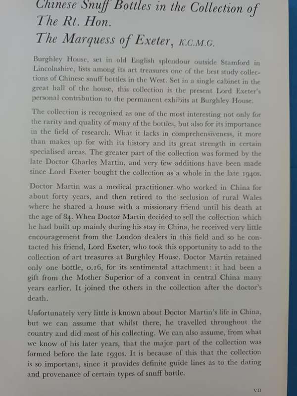 Chinese Snuff Bottles (collection Marquess of Exeter)