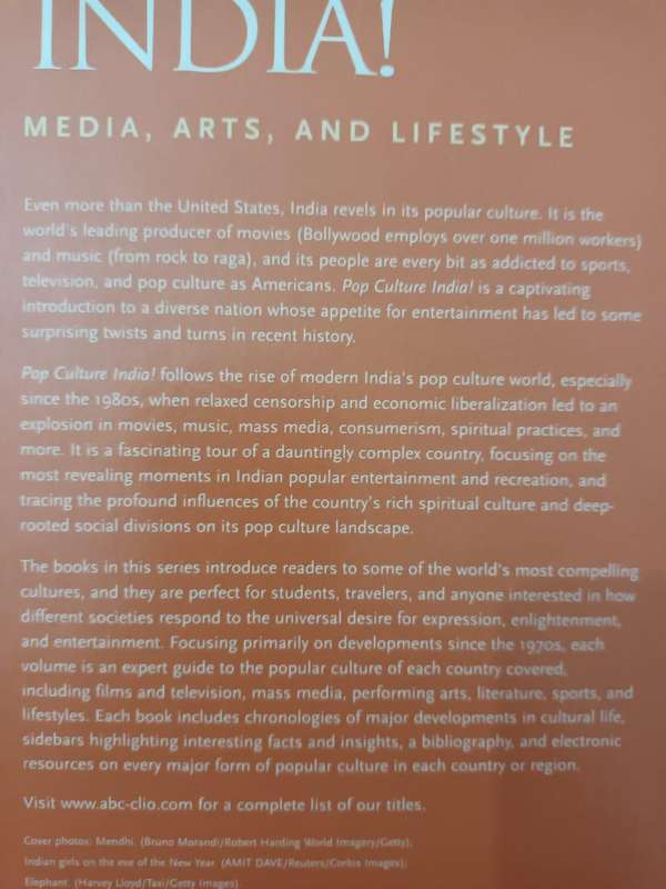 Pop Culture India! Media, Arts, and Lifestyle. PRESENTATION INSCRIPTION FROM AUTHOR