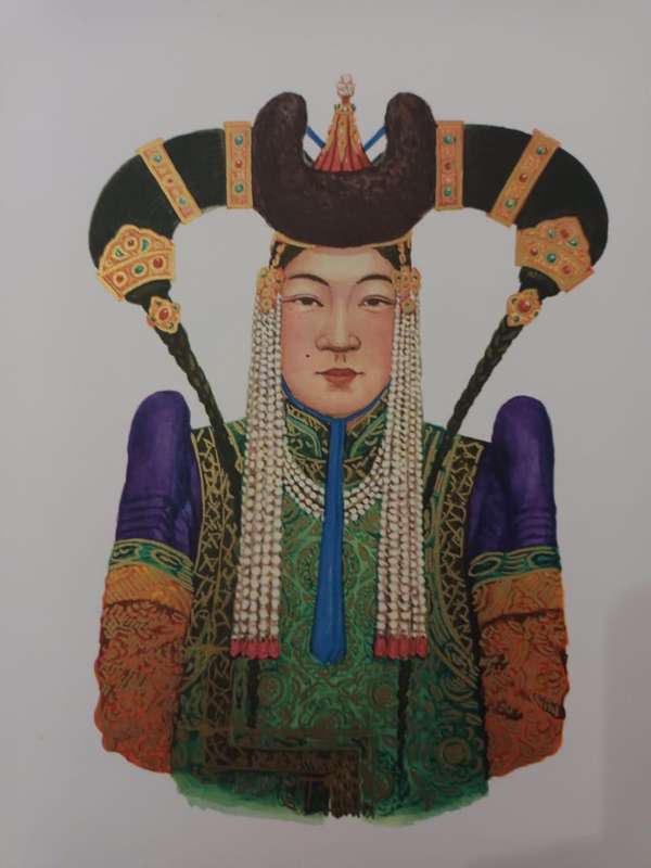Monumental work on the traditional costumes of Mongolia, published in Mongolia in 1967