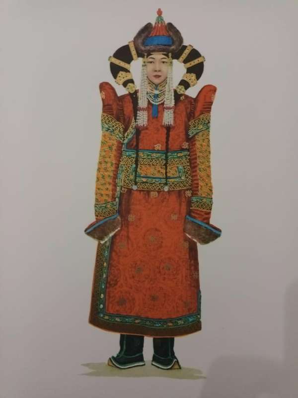 Monumental work on the traditional costumes of Mongolia, published in Mongolia in 1967