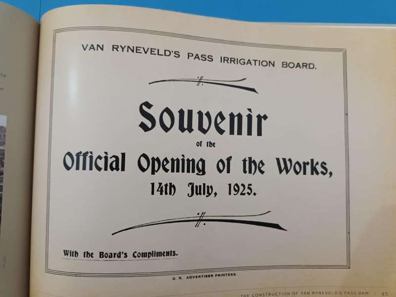 The Construction of Van Ryneveld's Pass Dam, Graaff-Reinet