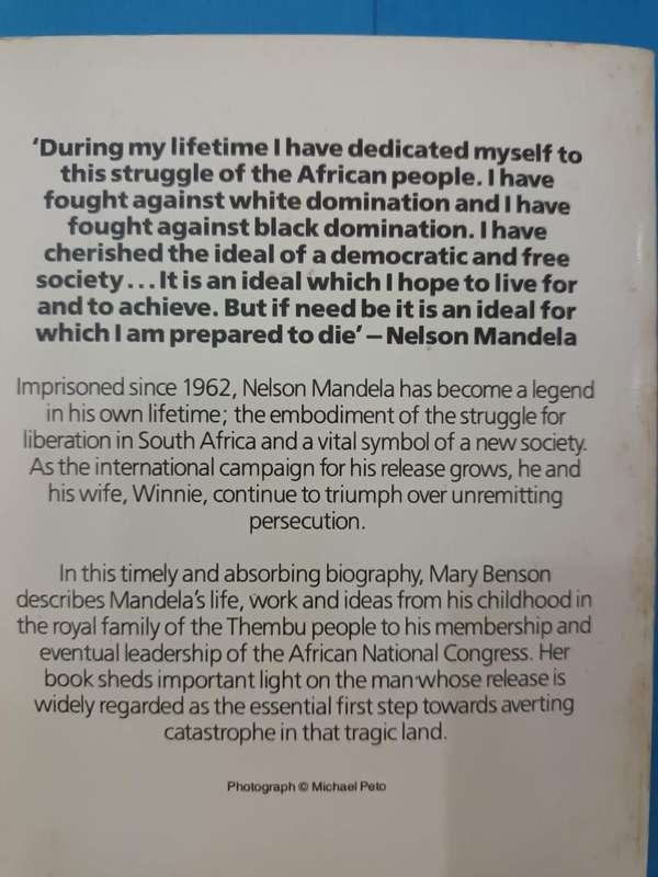 Mary Benson, Nelson Mandela