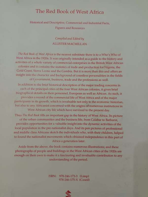 The Red Book of West Africa (Who's Who of Nigeria, the Gold Coast, Sierra Leone and the Gambia 1920)