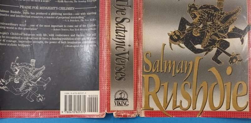 Salman Rushdie, The Satanic Verses, 1988, early U.S. impression