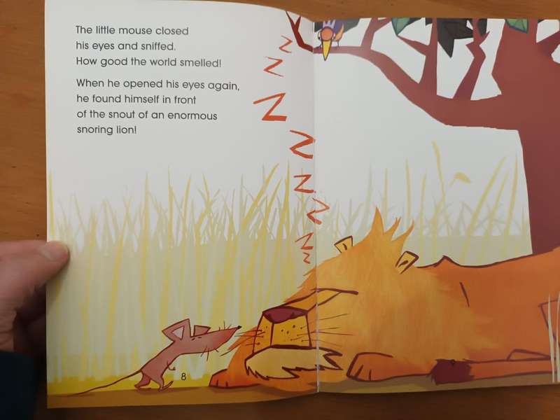 The Lion and the Mouse (Aesop's fable in retold in Korean and in English)
