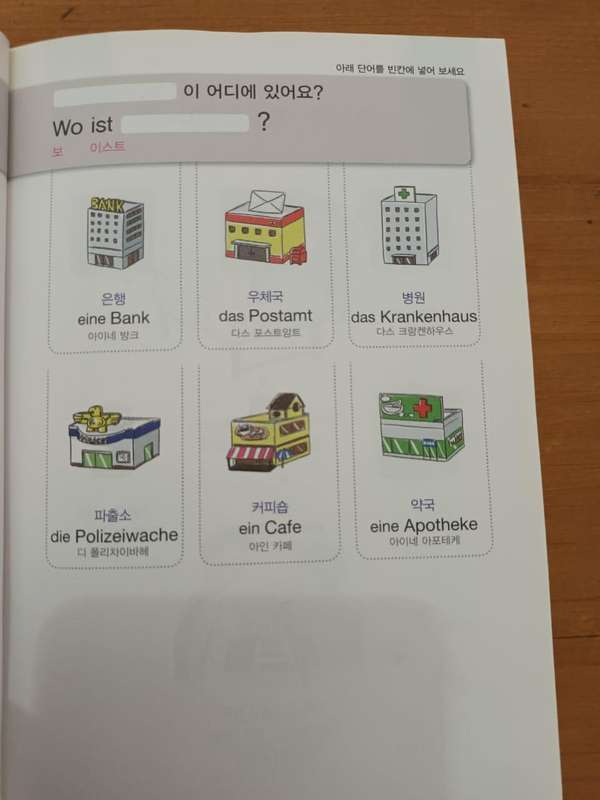 Korean - German Travel Phrase book (also with English translation)