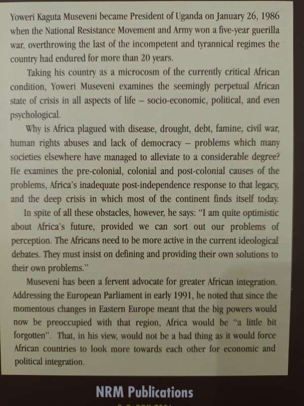 What is Africa's Problem (Yoweri K Museveni)