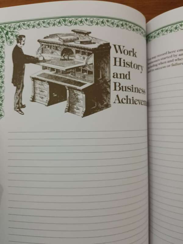 The History of our Family (unused blank book ideal for the amateur family historian)