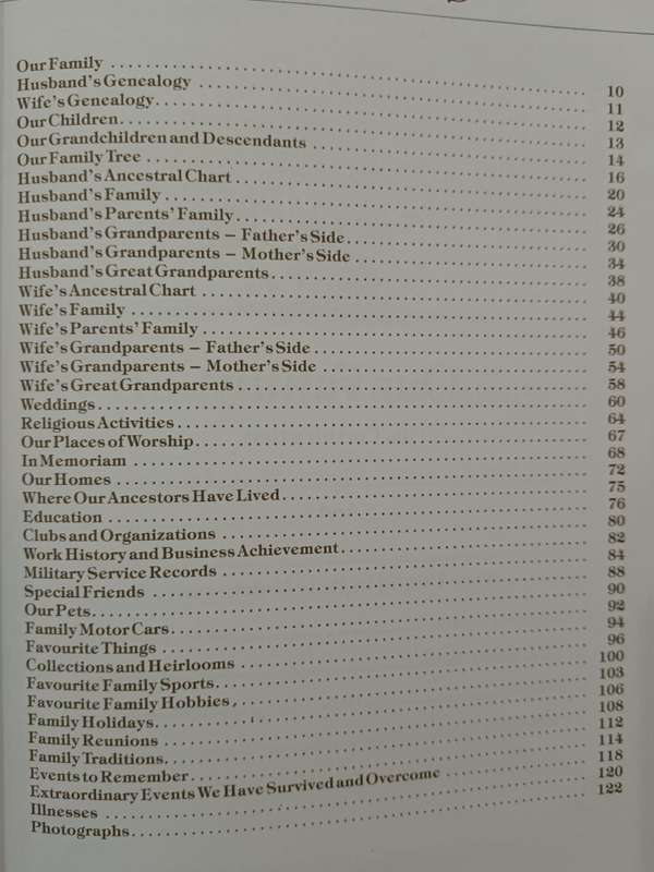 The History of our Family (unused blank book ideal for the amateur family historian)