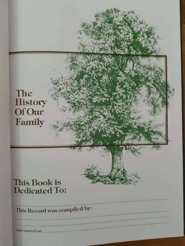 The History of our Family (unused blank book ideal for the amateur family historian)