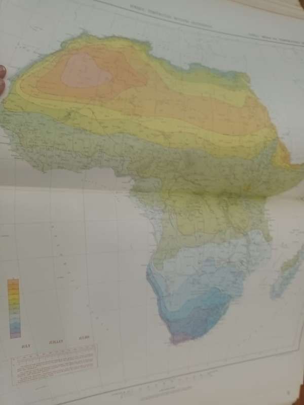 Climatological Atlas of Africa. Huge elephant folio, 1961. Scarce.