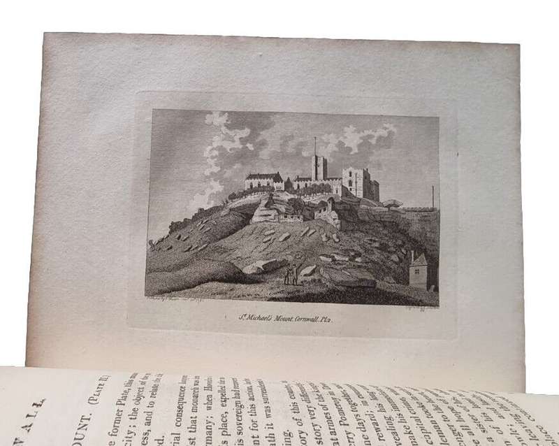 ST MICHAEL'S MOUNT, CORNWALL, ORIG 18TH-CENT. WATERCOLOUR, SAMUEL HIERONYMUS GRIMM