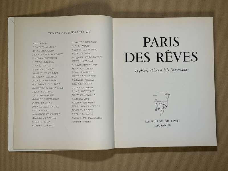 Paris des Rêves by Izis Bidermanas (Author) French edition (1950)