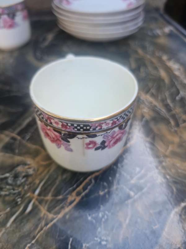 2 x small Grafton China espresso size cups and saucer