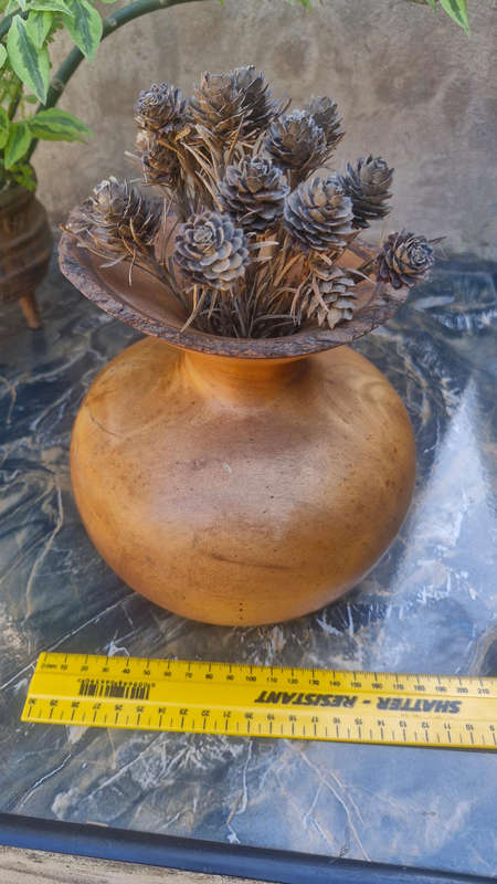 Antique / Vintage Wooden Vase