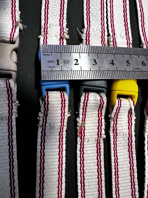 Mixed assortment of 15mm quick release buckles